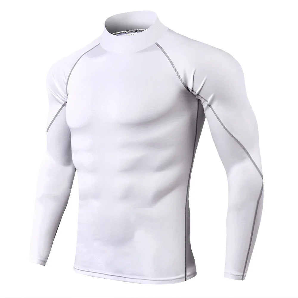 Compression T Shirt Men Long Sleeve Bodybuilding Sport Tees Casual Quick Dry Gym Fitness Workout Jogging Sport Tops Men Jersey