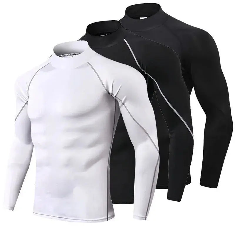 Compression T Shirt Men Long Sleeve Bodybuilding Sport Tees Casual Quick Dry Gym Fitness Workout Jogging Sport Tops Men Jersey