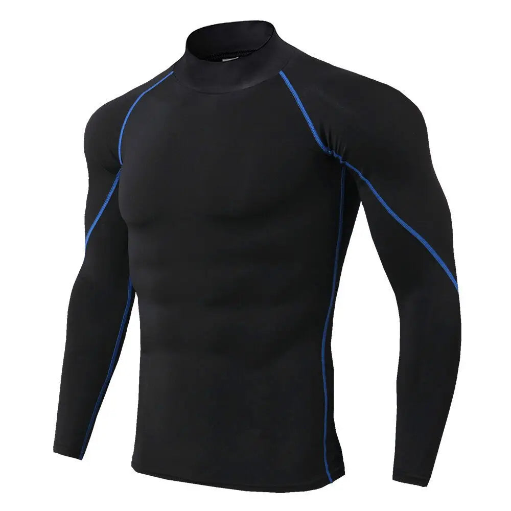 Compression T Shirt Men Long Sleeve Bodybuilding Sport Tees Casual Quick Dry Gym Fitness Workout Jogging Sport Tops Men Jersey