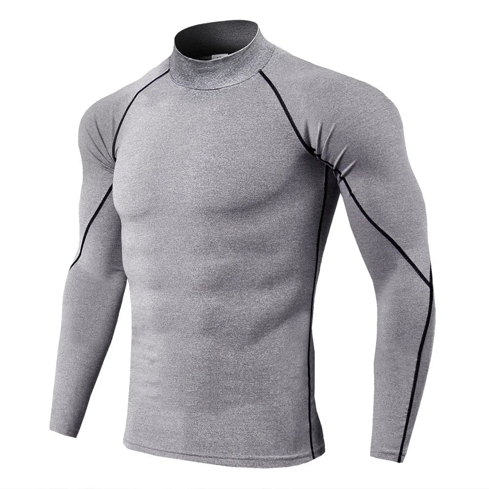 Compression T Shirt Men Long Sleeve Bodybuilding Sport Tees Casual Quick Dry Gym Fitness Workout Jogging Sport Tops Men Jersey