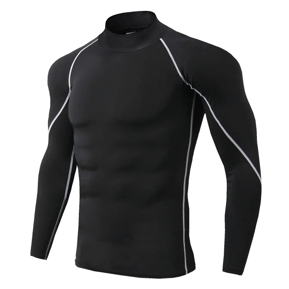 Compression T Shirt Men Long Sleeve Bodybuilding Sport Tees Casual Quick Dry Gym Fitness Workout Jogging Sport Tops Men Jersey