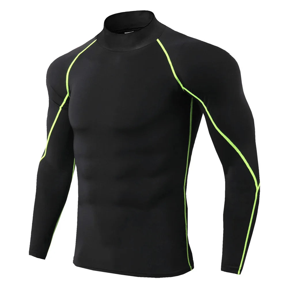 Compression T Shirt Men Long Sleeve Bodybuilding Sport Tees Casual Quick Dry Gym Fitness Workout Jogging Sport Tops Men Jersey